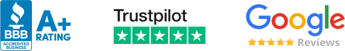 BBB Rating A+ | Trustpilot 5 Star | Google Revies 5 Star